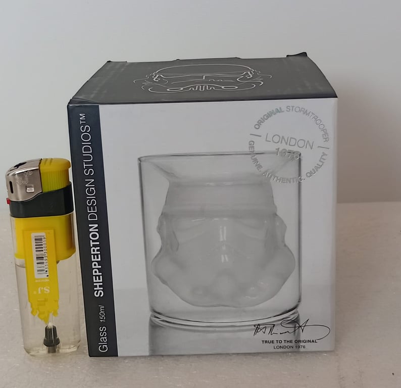 Star Wars Stormtrooper Shaped Glass