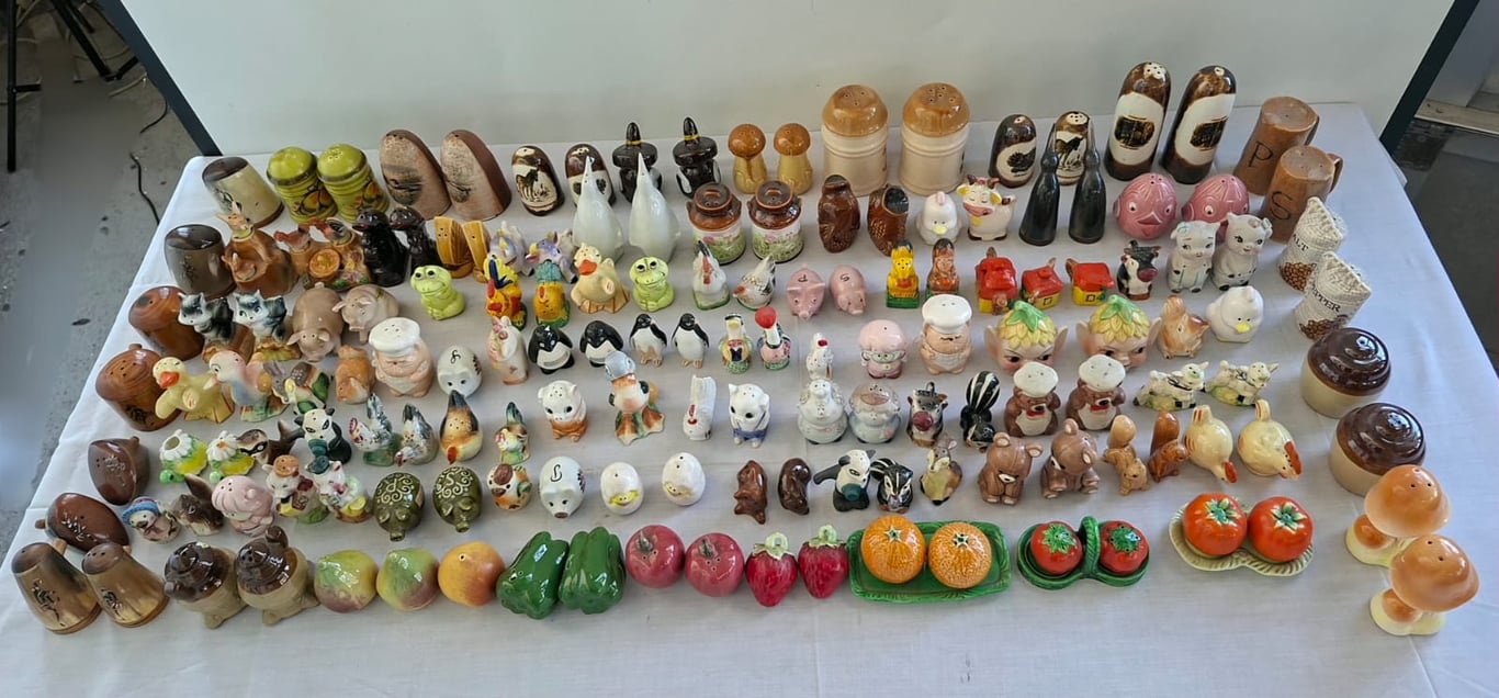 Large Collection of Salt and Pepper Cellars / Miniature Shakers