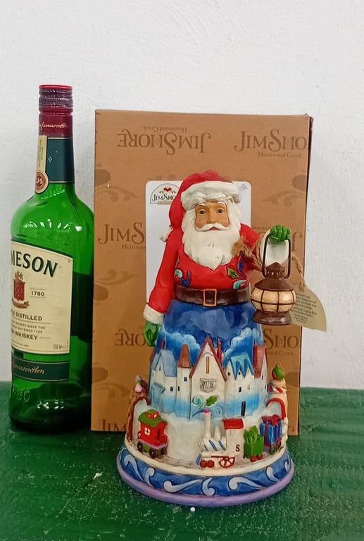 Jim Shore Heartwood Creek Santa Figurine / Christmas Decoration (Boxed)