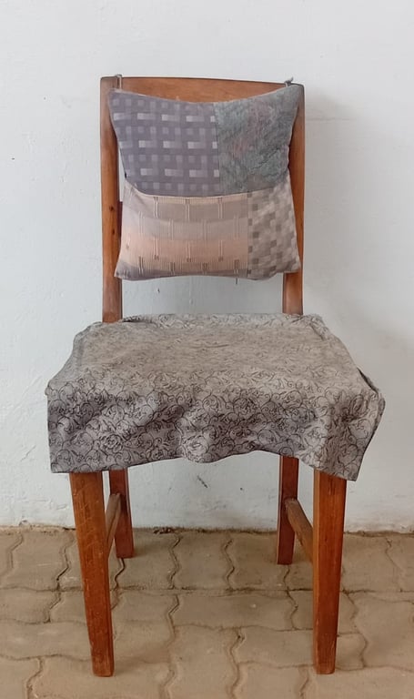 Solid Wood Dining / Side Chair with Seat Cover & Cushion