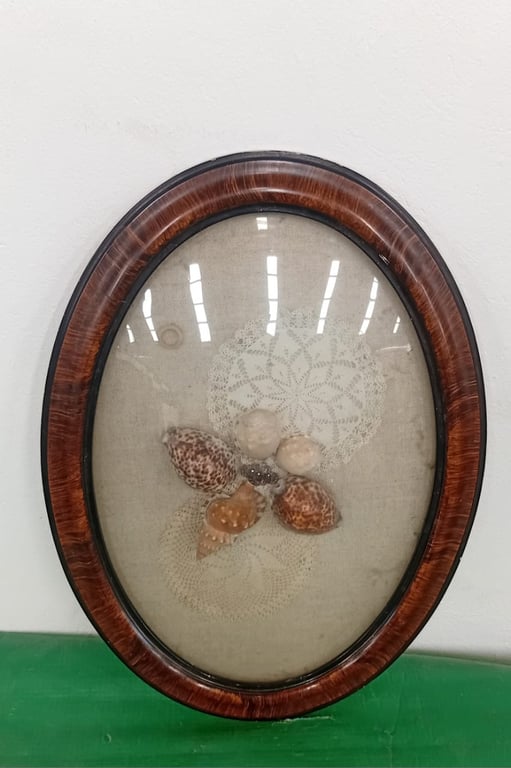 Antique Oval Framed Artwork