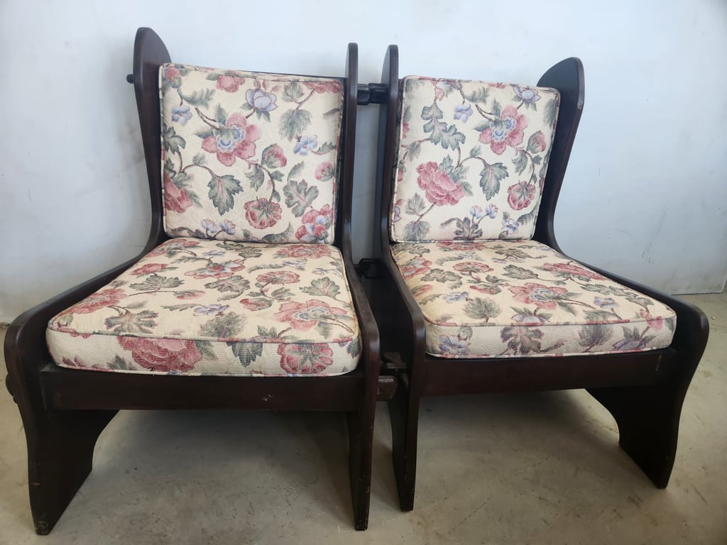 Pair of vintage Art Deco lounge chairs