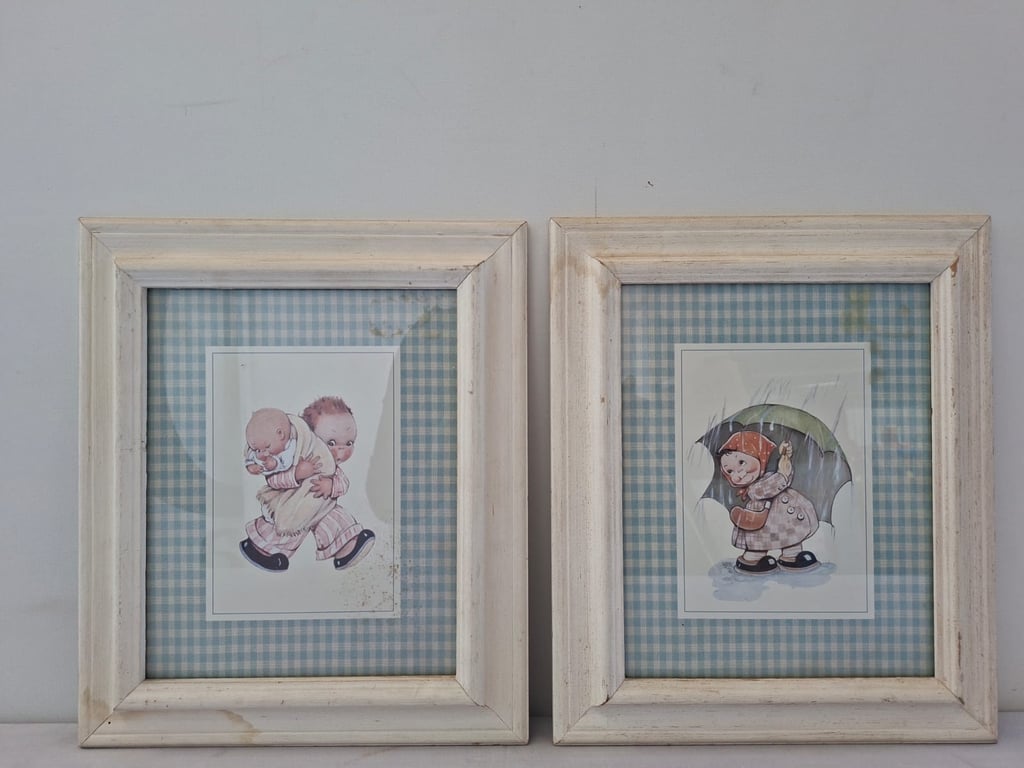 Pair of Framed Children’s Character Prints