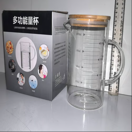 Measuring glas jug.