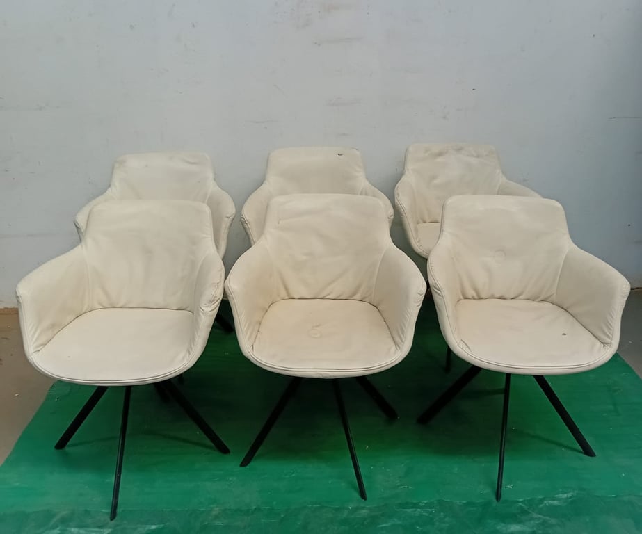 Ulpholstered Swivel Dining Chairs
