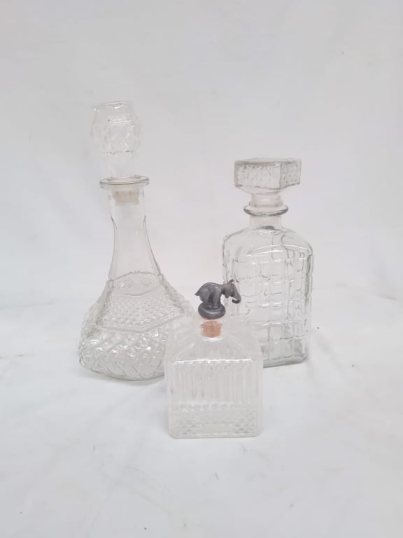 3 x Whiskey Decanter Glasses