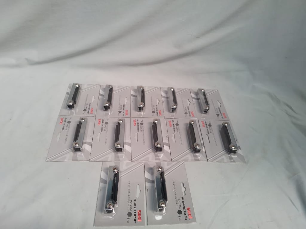 Folding Hex Keys Set x 12