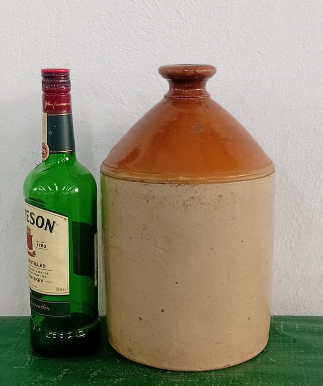 Large Vintage Stoneware Storage Jar