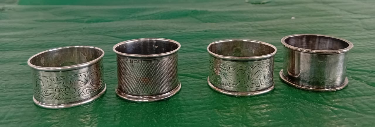 Joblot Of SIilver Serviette Rings