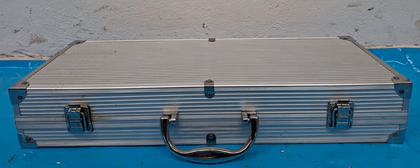 Braai tool set in a carry case.