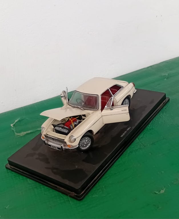 Die-Cast Model Of An MGB GT Coupe