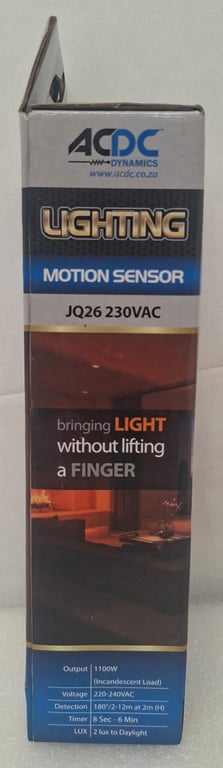 ACDC Lighting Motion Sensor JQ 230VAC