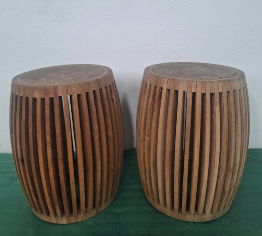 2 x Wooden Side Tables/Stools - price per piece