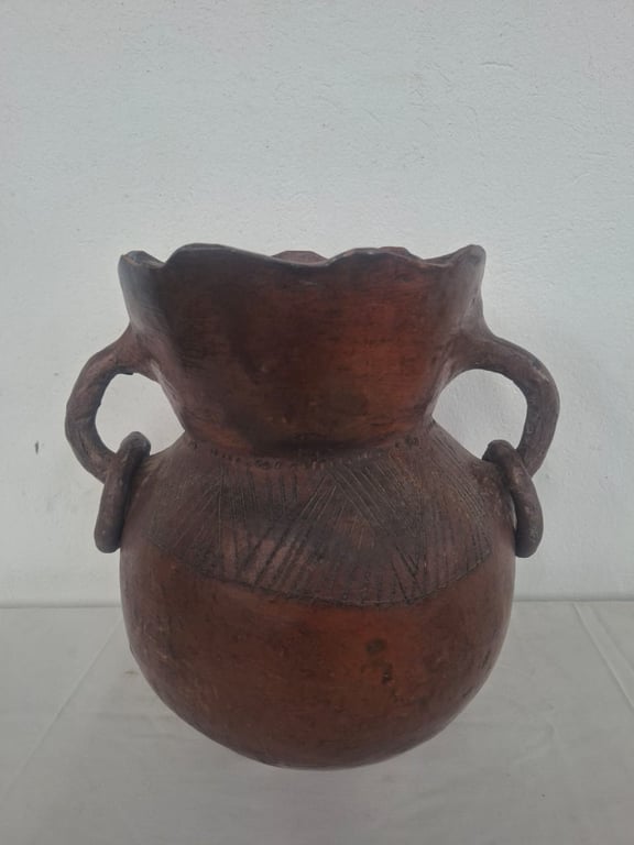 Traditional Hand-Crafted Clay Pot
