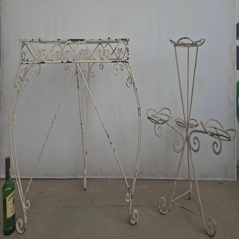 Decorative Metal Plant Stand Set