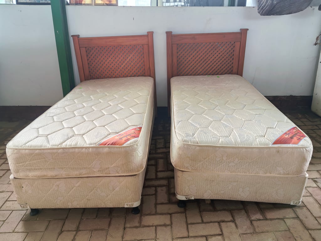Pair of Single beds with headboard - price per piece