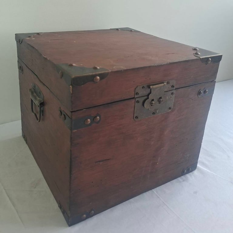 Antique Wooden Storage Box