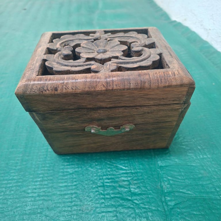 Decorative Carved Wooden Box