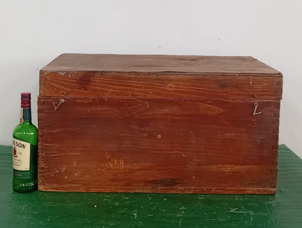 Rustic Solid Wood Storage Chest
