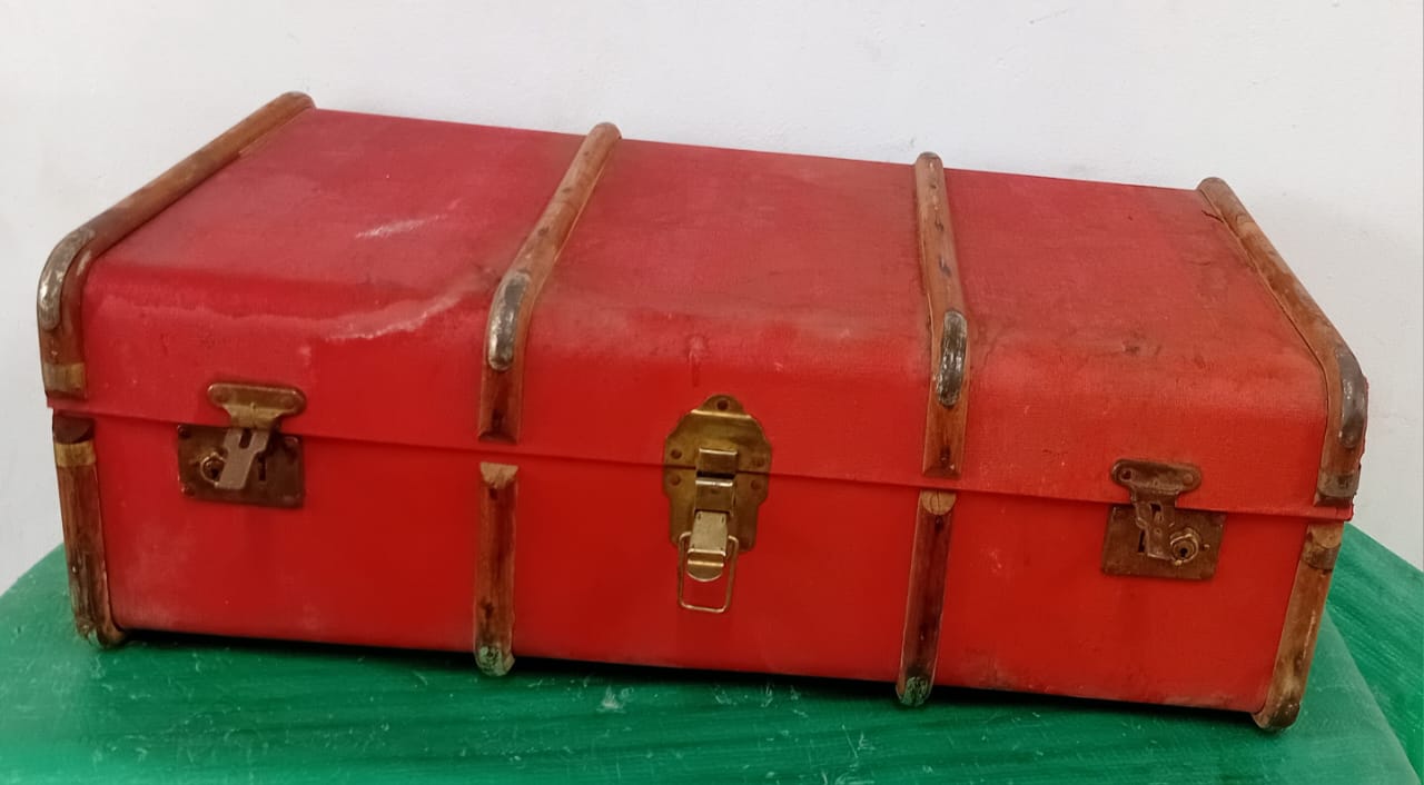 Vintage travel suitcase
