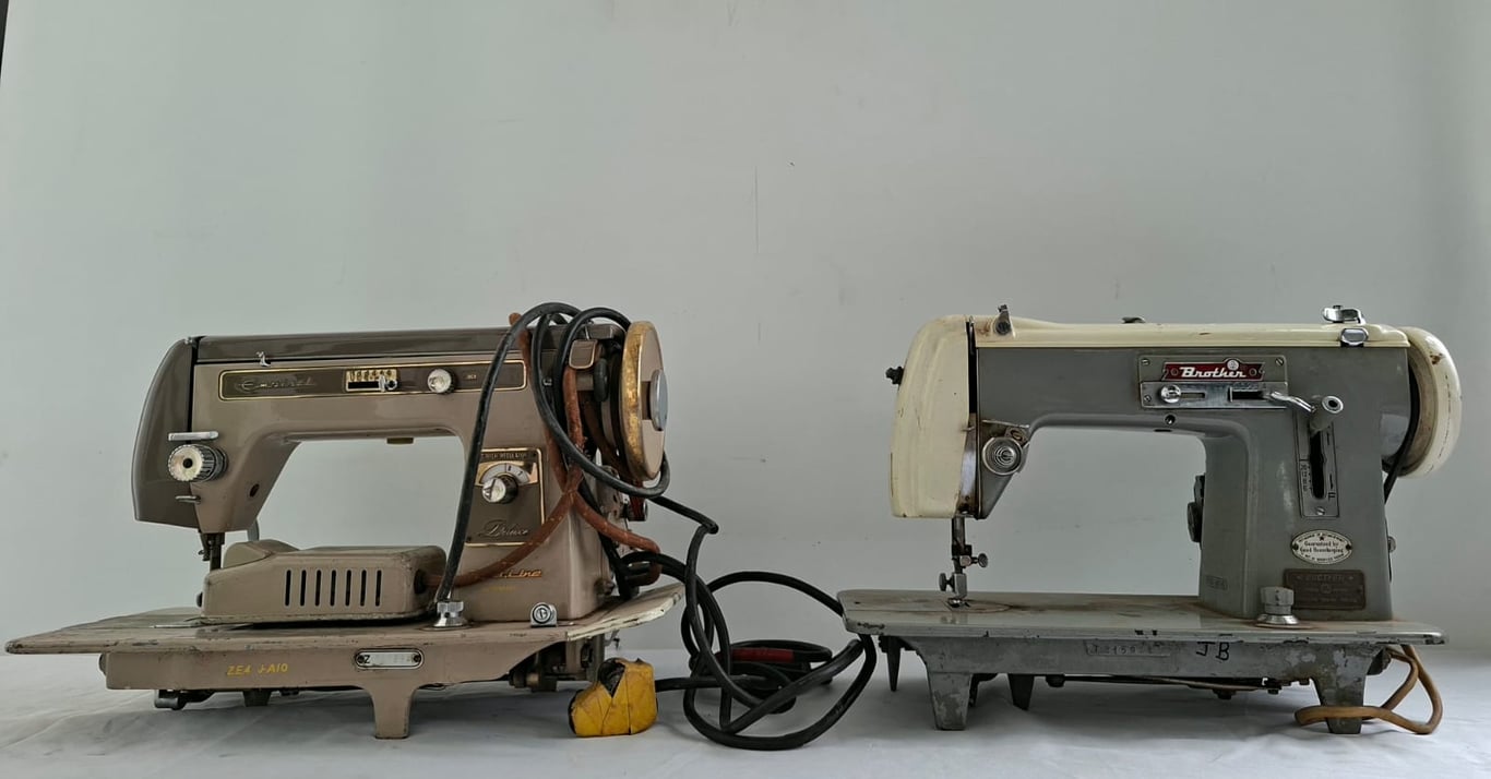 Pair of Vintage Electric Sewing Machines