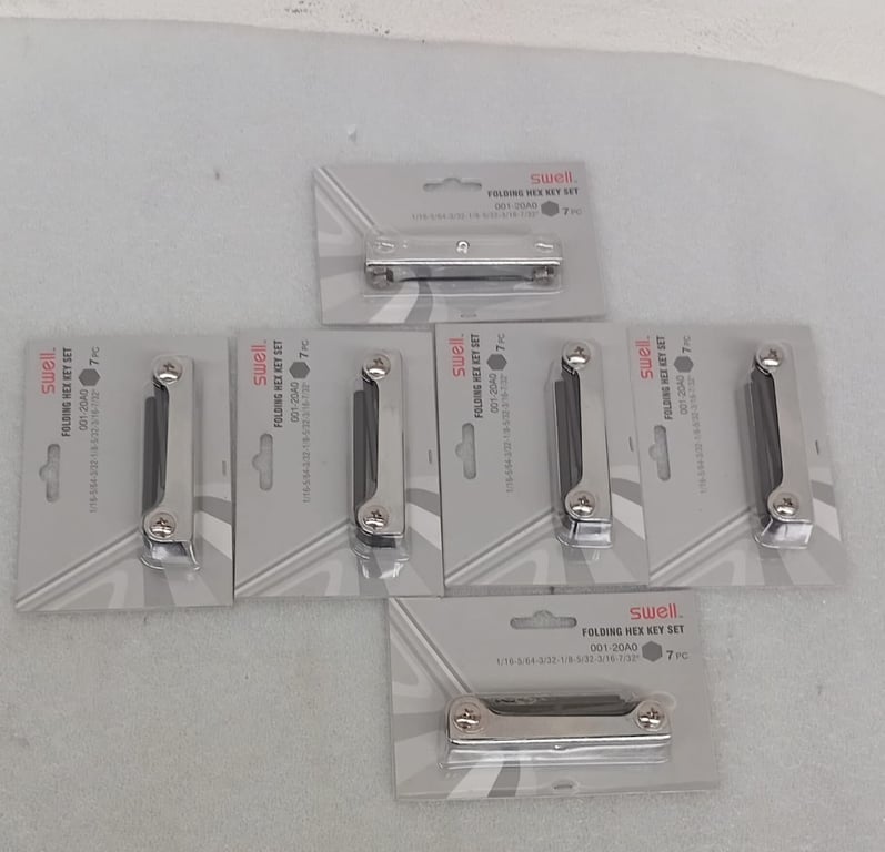 6 X Swell Folding Hex Key Set – 7 Piece