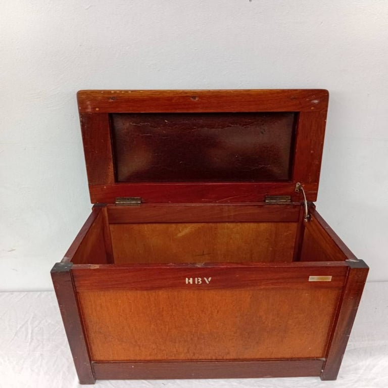 Antique Wooden Storage box with seat