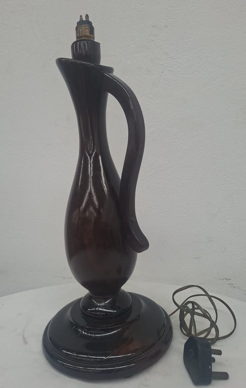 Vintage Wooden Table Lamp