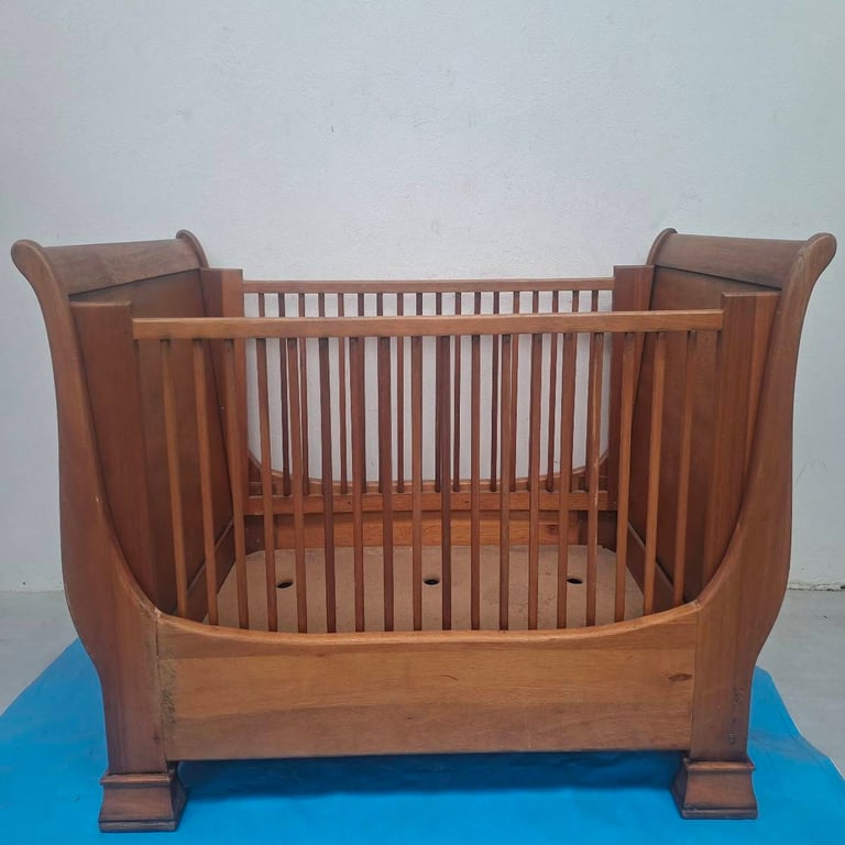 Solid Wood Sleigh Cot