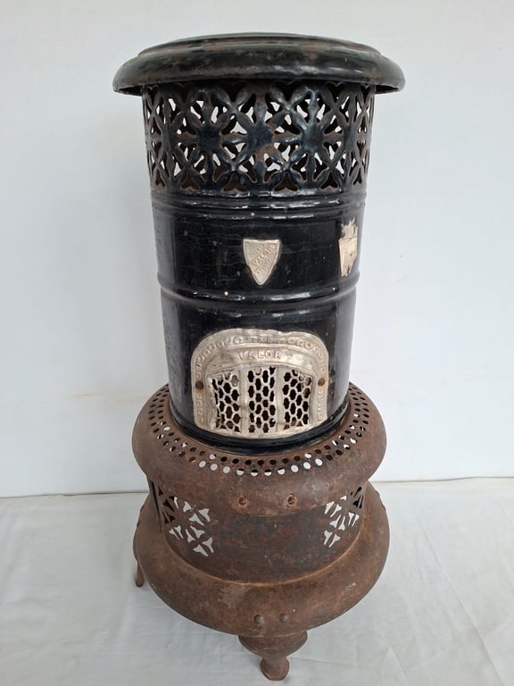 Vintage Metal Charcoal Heater / Brazier Stove