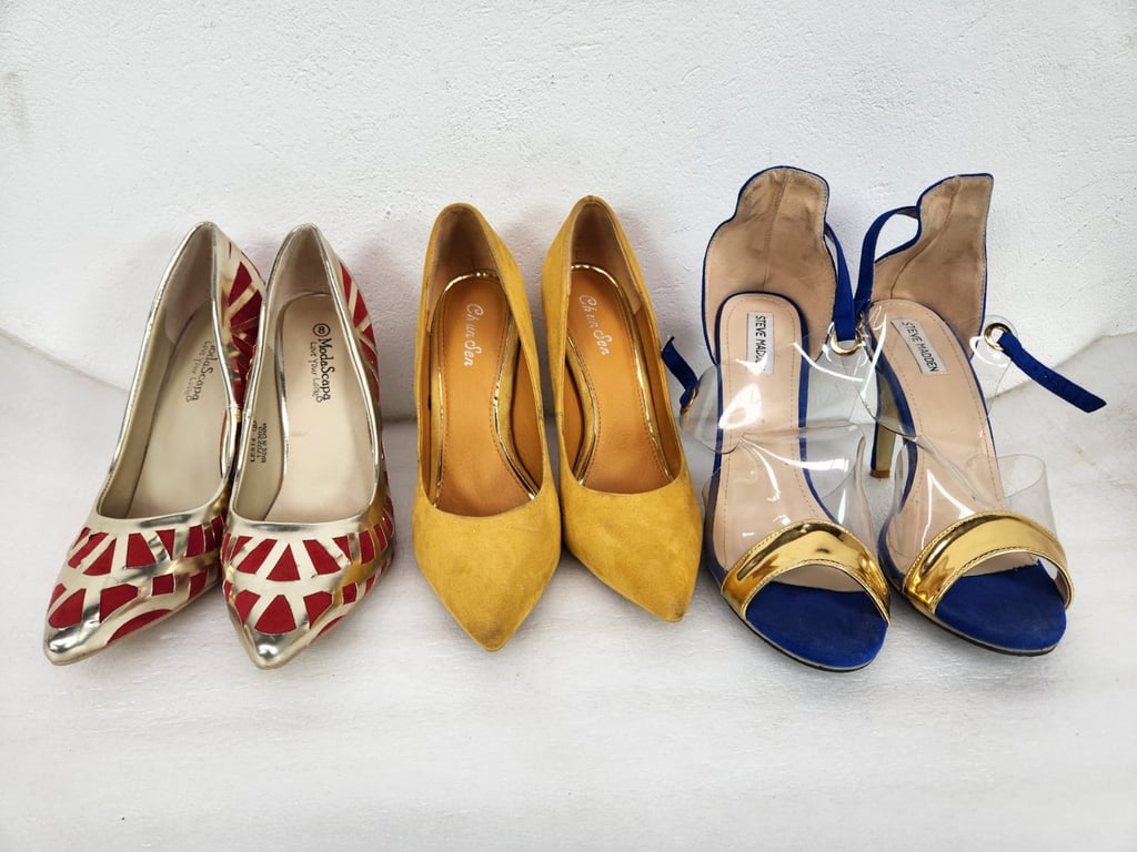 3 X Ladies High Heeled Sandals - price per piece