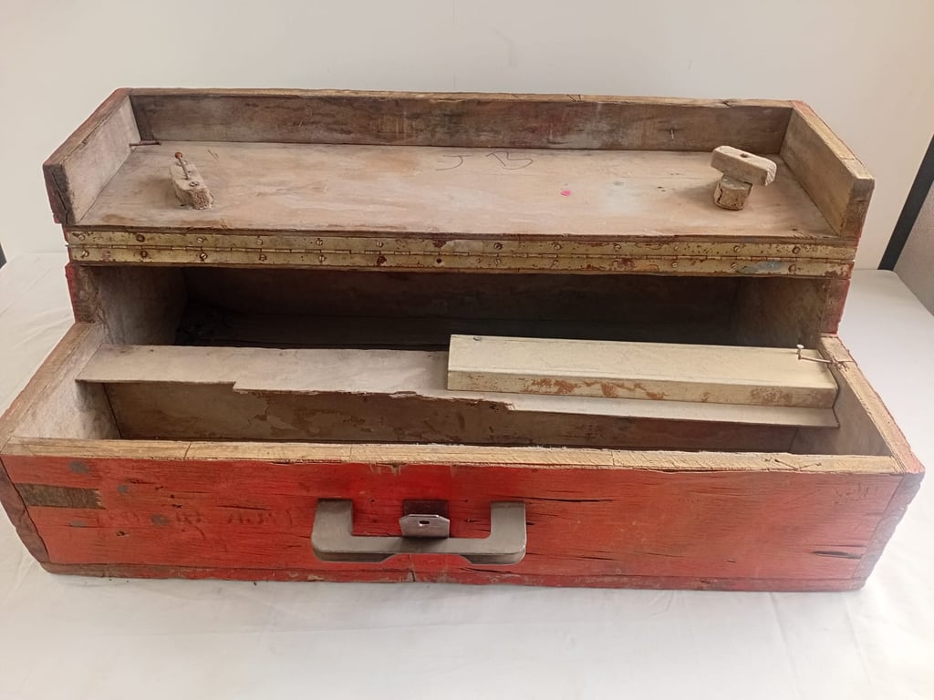 Vintage Wooden Toolbox