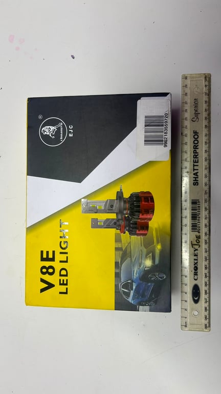 V8E LED light kit features 65W bulbs and is designed for high end automobile headlights brand new