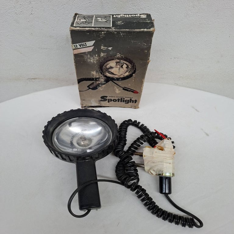 Vintage 12v Hand Held Spotlight