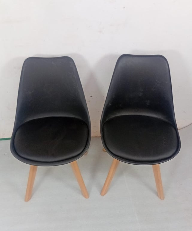 Black Padded Dining Chairs