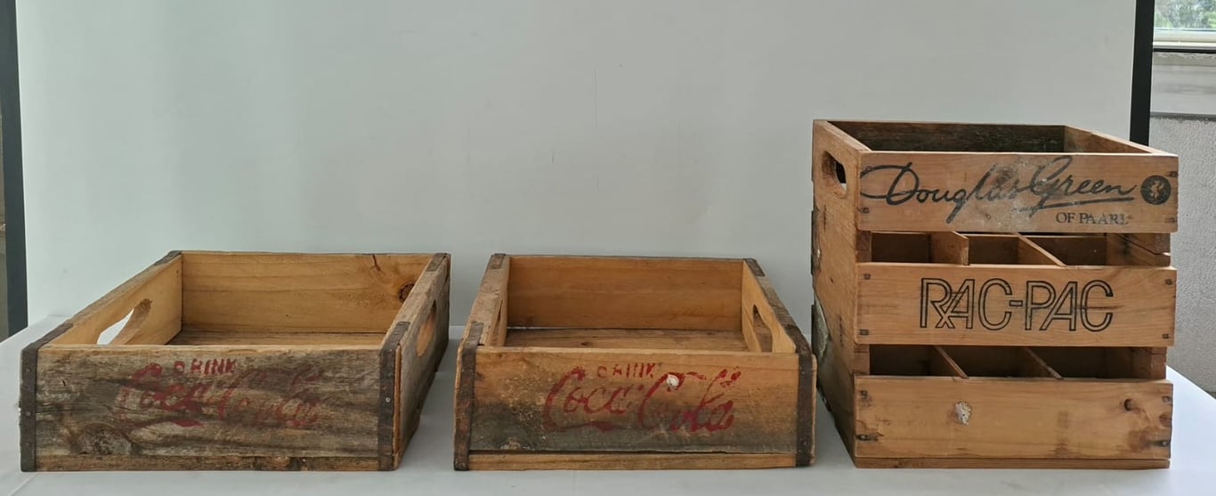 Vintage Wooden Storage Crates