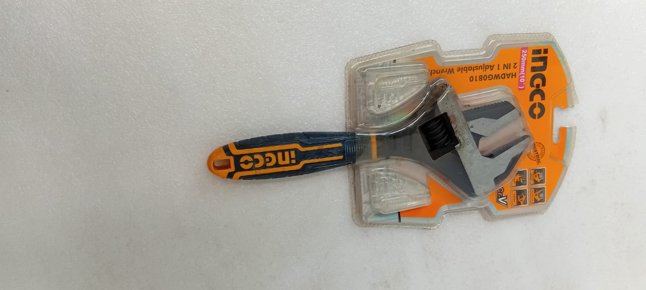 Ingco 2 In 1 Adjustable Wrench
