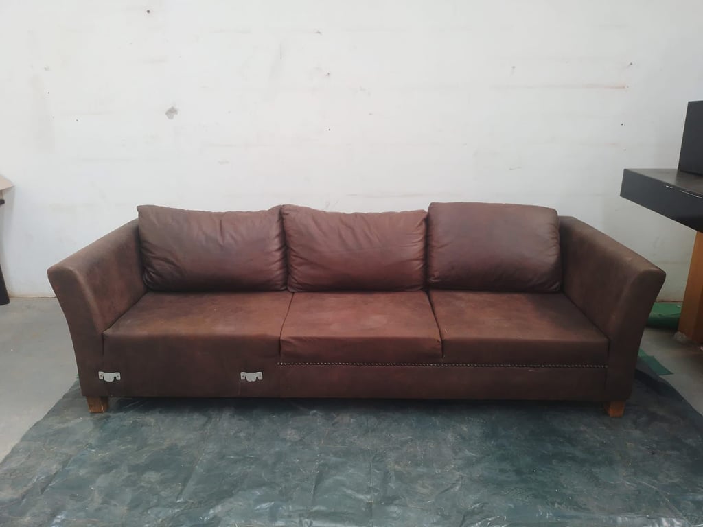 3 Seater Leatherette Couch