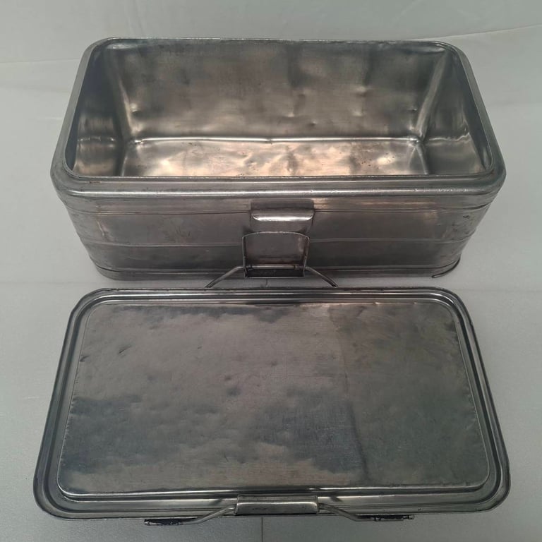 Vintage Metal Storage Trunk / Utility Chest