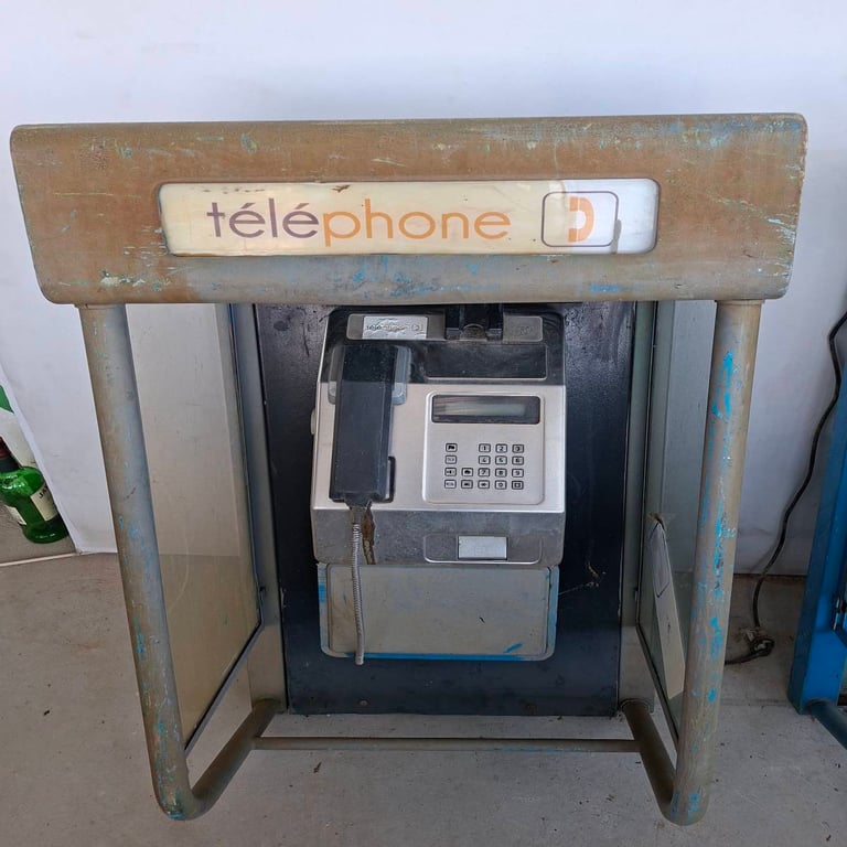 Vintage Public Telephone Booth