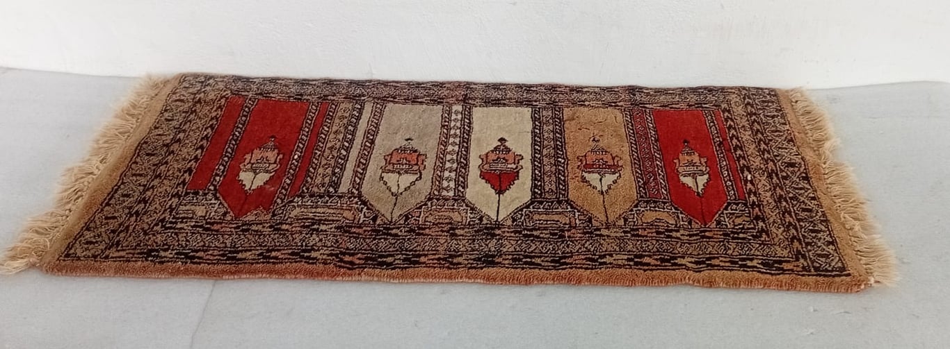 Patterned Oriental-Style Runner Rug