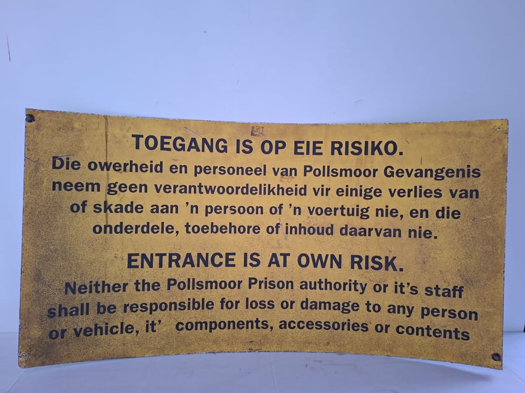 Industrial Warning / Liability Sign Board