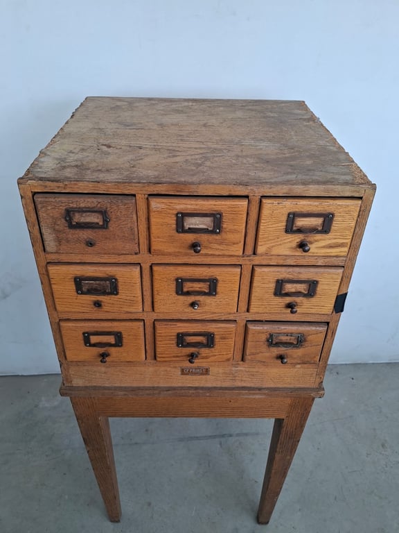 Vintage Multi-Drawer Apothecary Style Cabinet