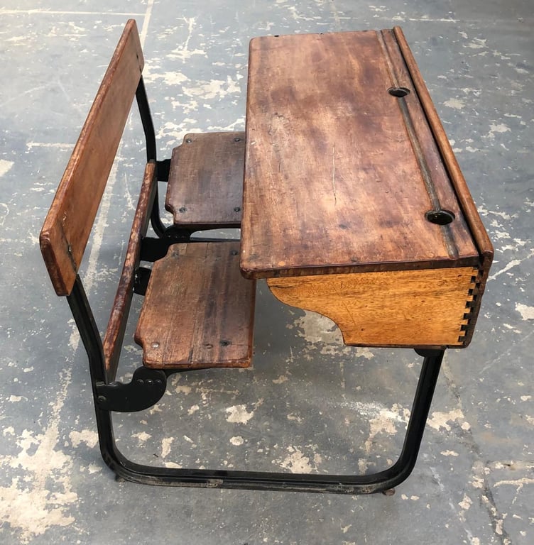 Old school wooden tables