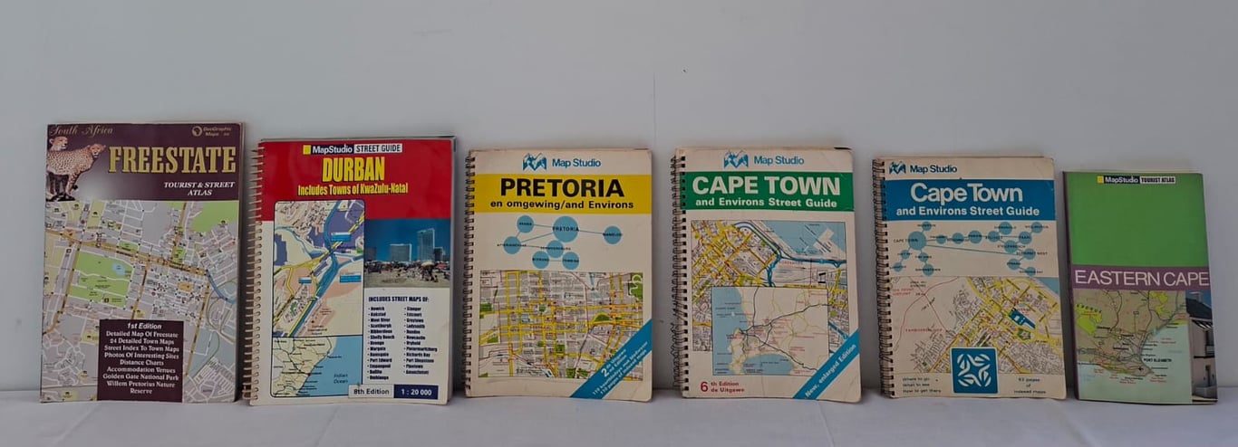 Collection of Vintage South African Road and Tourist Maps