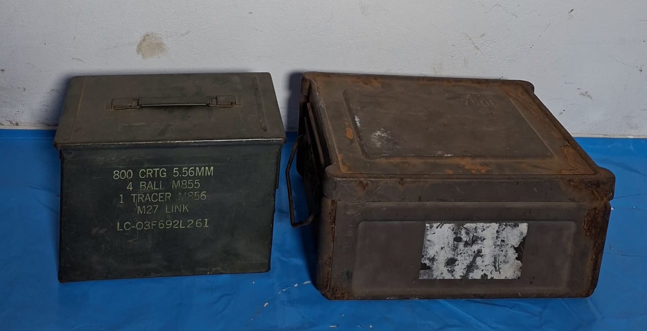 Pair of Military Storage Boxes