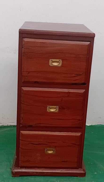 Solid Wood 3-Drawer Storage Cabinet Very Heavy