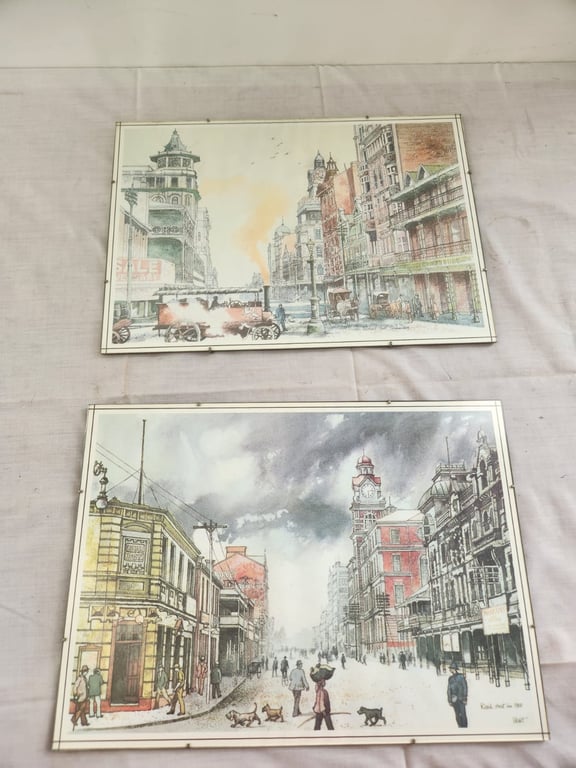 Framed Cityscape Prints (Vintage Style Street Scenes)