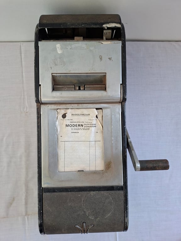 Vintage Wall-Mounted Invoice / Ticket Dispenser