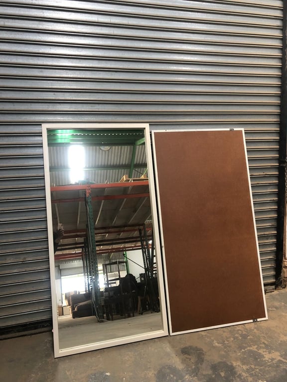White Framed Large Mirror x 2